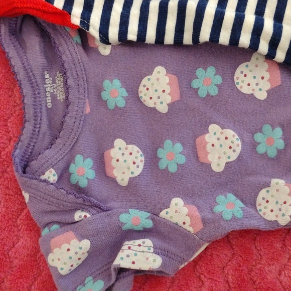 Three 3-6 MO onesie bundle - Picture 2 of 8